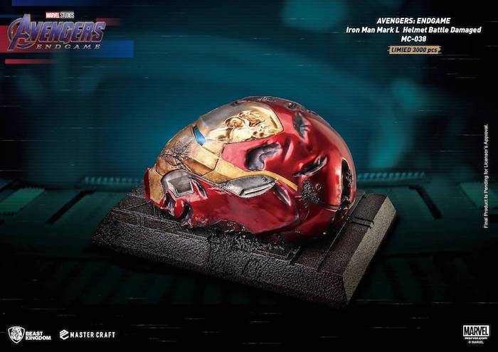 Iron Man Mark 50 Battle Damaged Helmet
