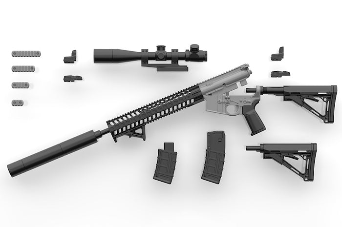 Little Armory LADF16 Girls' Frontline ST AR-15 Type 1/12