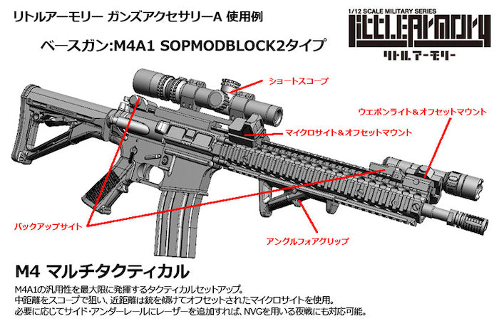 Little Armory LD022 Guns Accessory Ａ2 1/12
