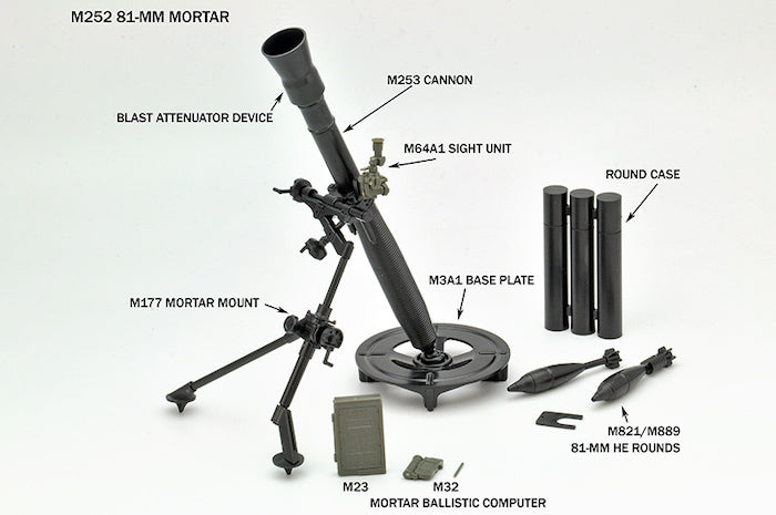 Little Armory LD035 81mm Mortar M252 1/12