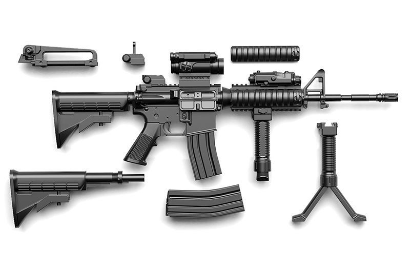 Little Armory LA050 M4A1 Type 2.0 1/12
