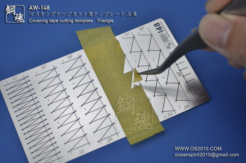 MAD - AW148 Masking Tape Cutting Template Triangle