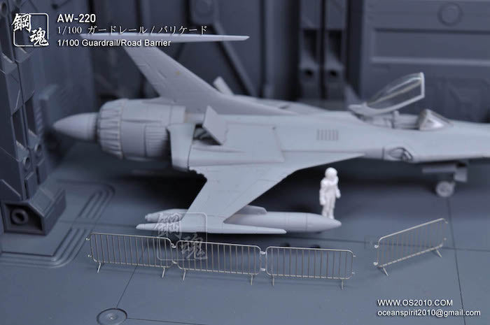 MAD - AW220 Photo-etched Guardrail/Road Barrier 1/100