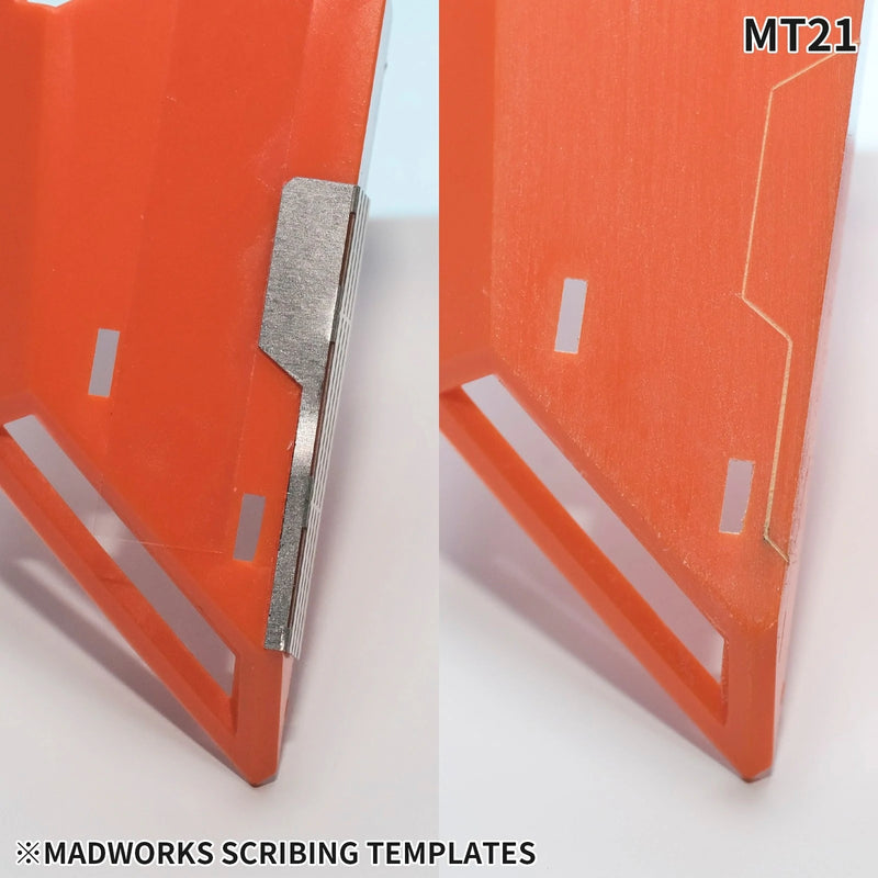 MAD - MT21 Scribing Templates with Fold Lines 2 Photo-etched
