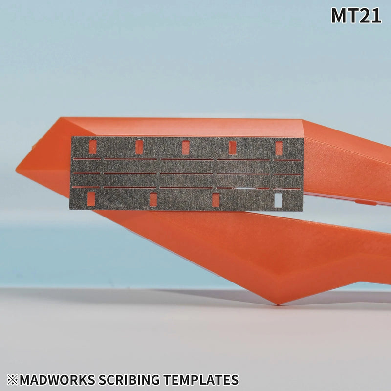 MAD - MT21 Scribing Templates with Fold Lines 2 Photo-etched