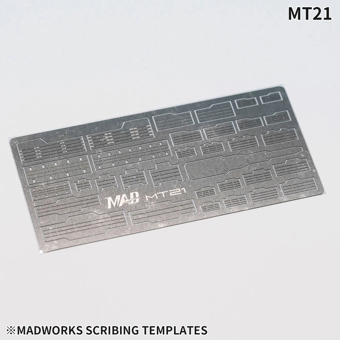 MAD - MT21 Scribing Templates with Fold Lines 2 Photo-etched