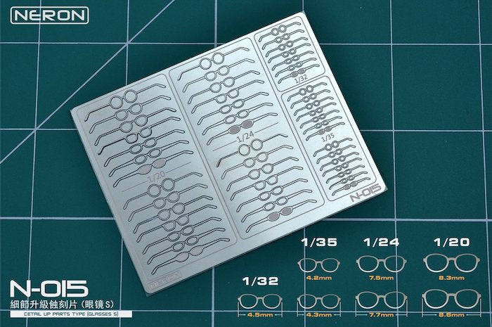 MAD - N015 Glass Frames Photo Etching Parts (Small)