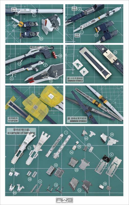 MAD - S03 RG RX-93 Nu Gundam Photo Etch Upgrade Parts