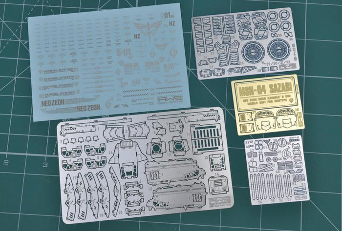 MAD - S04 RG Sazabi Photo Etch Upgrade Parts