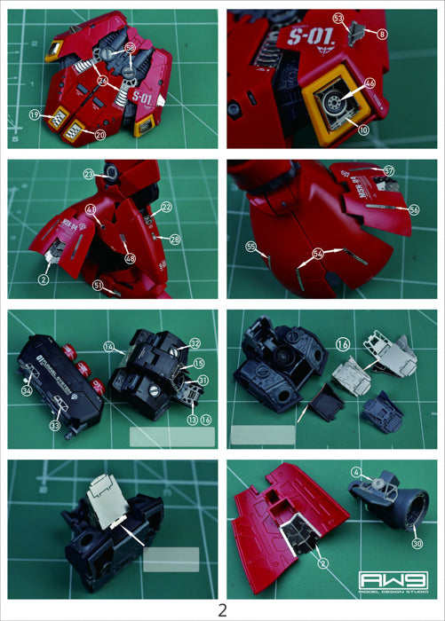 MAD - S04 RG Sazabi Photo Etch Upgrade Parts