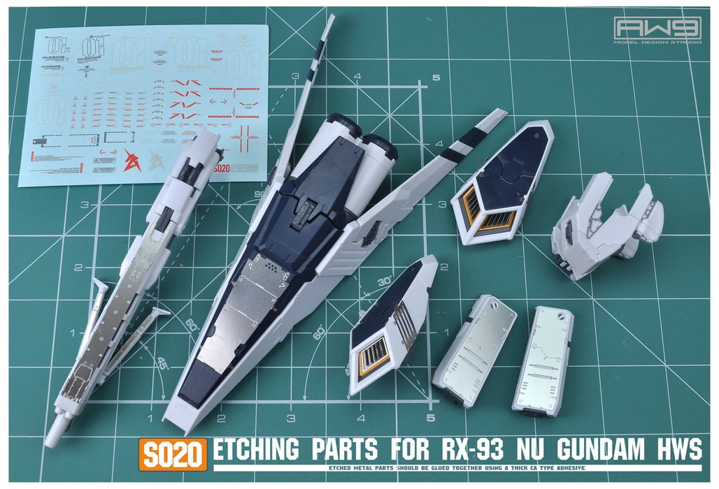 MAD - S20 RG HWS RX-93 Nu Gundam Photo Etch Upgrade Parts