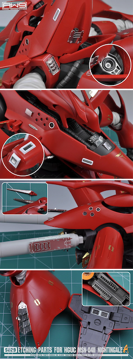MAD - S29 Etching Parts for HGUC Nightingale Part A