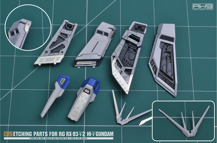 MAD - S32 Etching Parts for RG Hi-Nu Gundam