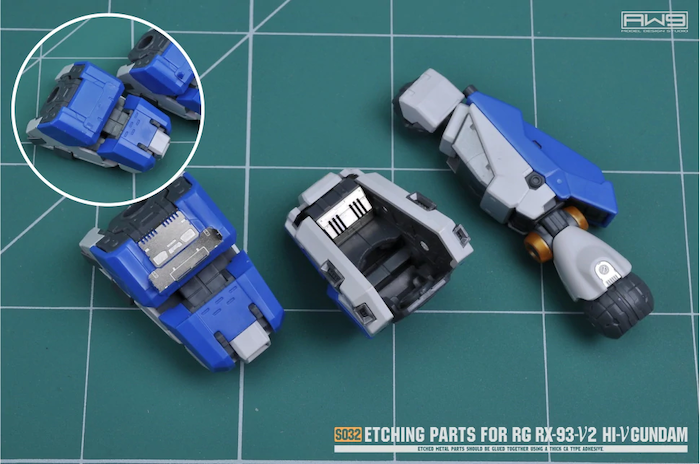 MAD - S32 Etching Parts for RG Hi-Nu Gundam