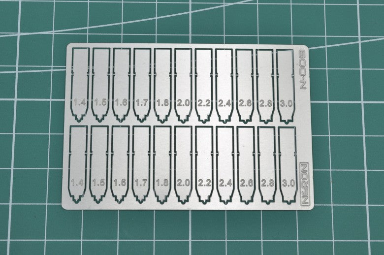 MAD - N003 Neron Photo-Etch Pivot Hole Scriber Precise Spade Bit Set (11 Size Option)