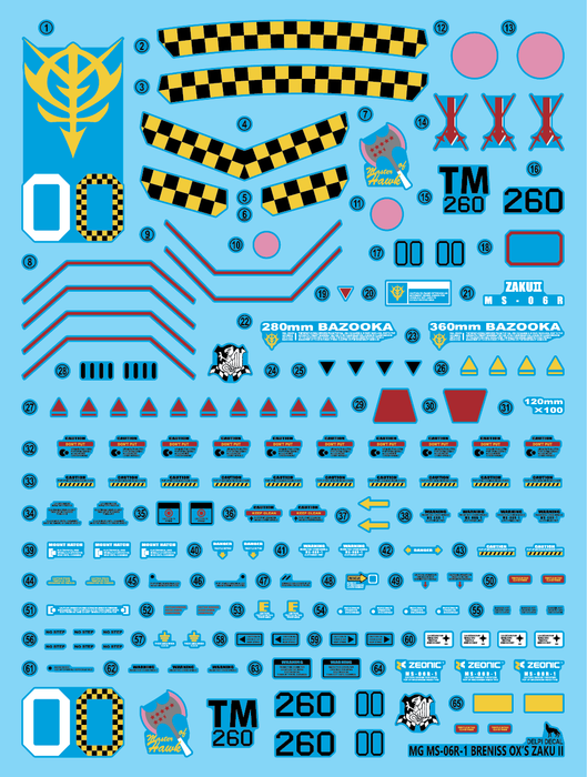 DD MG Breniss Ox Zaku Water Decal