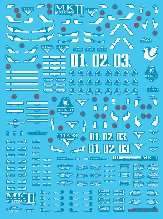 DD MG Mk-II Titans Luminous Water Decal