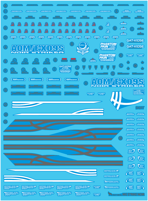 DD MG Strike Noir Water Decal