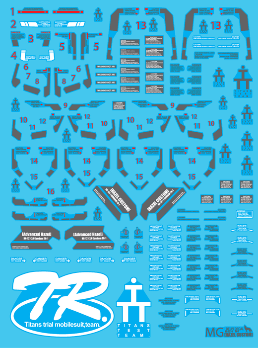 DD MG TR-1 Hazel Custom Water Decal