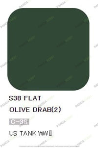 Mr Color Spray - S38 Olive Drab 2 (Flat/Tank)