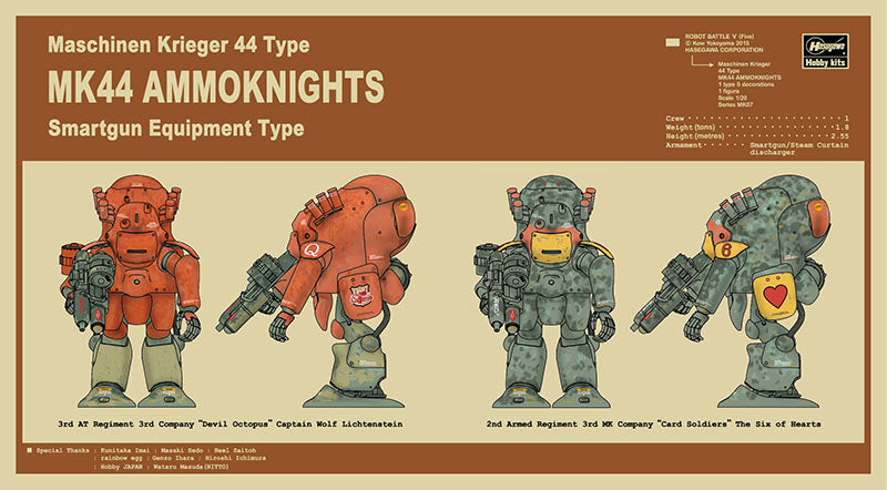 Maschinen Krieger 44 Type Mk44 Ammoknights (Smartgun Equipment Type) MK07 1/20