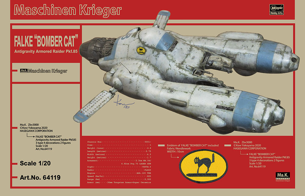 Maschinen Krieger Falke Bomber Cat Antigravity Armored Raider Pkf.85 1/20