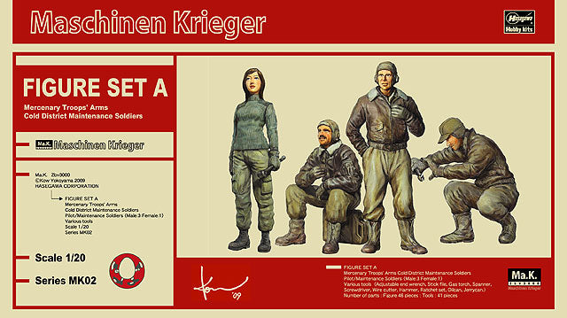 Maschinen Krieger Figure Set A (Mercenary Troops' Arms Cold District Maintenance Soldiers) MK02 1/20