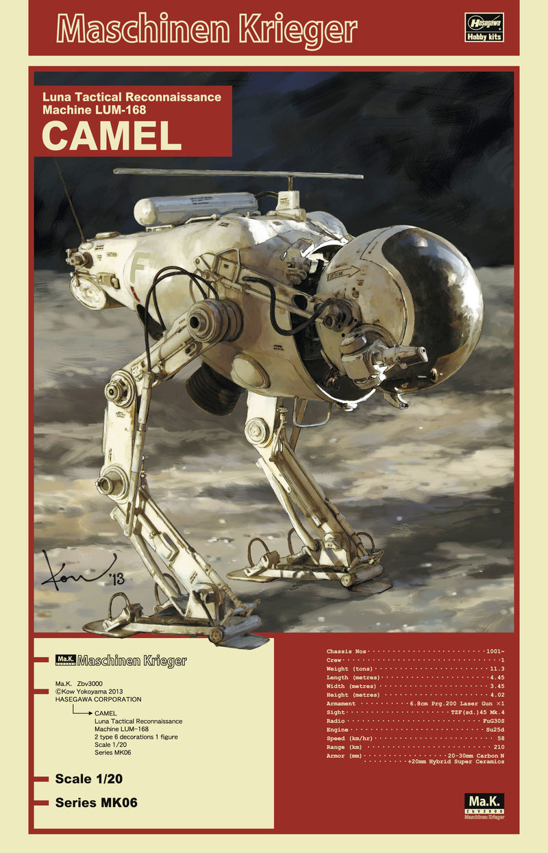 Maschinen Krieger Luna Tactical Reconnaissance Machine Lum-168 Camel MK06 1/20