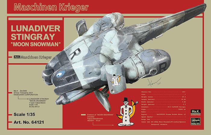 Maschinen Krieger Lunadiver Stingray "Moon Snowman" 1/35