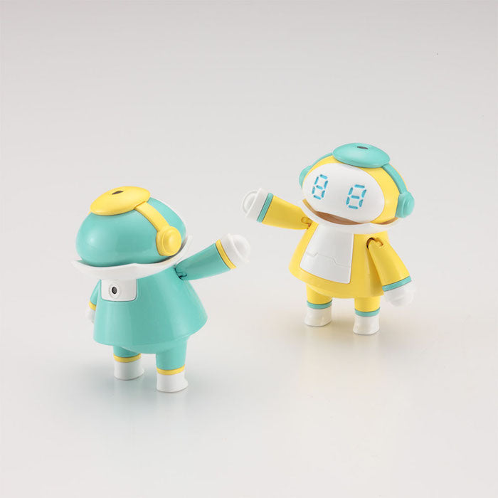 Mechatro Small Mechatromate No.04 Patch Set 'Aqua Green & Lemon'