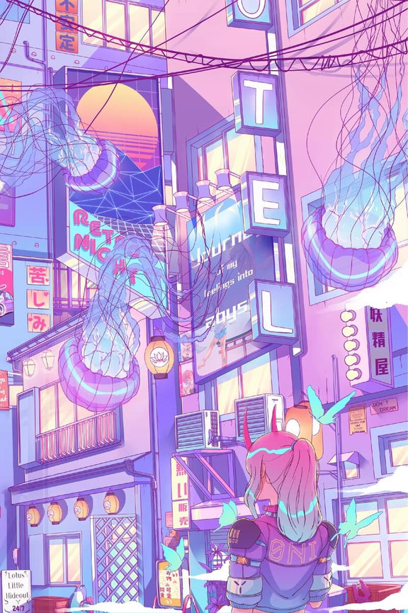 Medusa City - Acrylic Wall Art