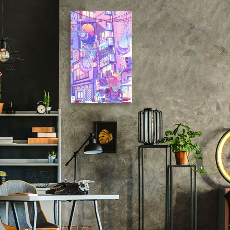 Medusa City - Acrylic Wall Art