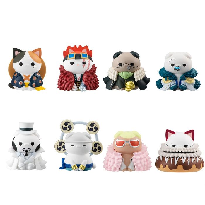 Mega Cat Project - NyanPieceNyan! Ver. Luffy With Rivals (W/Gift) Complete Set - One Piece