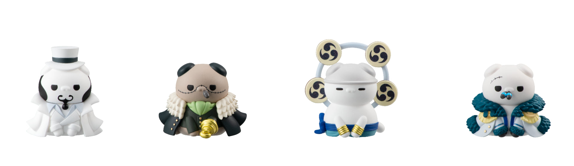 Mega Cat Project - NyanPieceNyan! Ver. Luffy With Rivals (W/Gift) Complete Set - One Piece