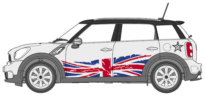 Mini Cooper S Countryman ALL4 'Union Jack Part 2' 1/24