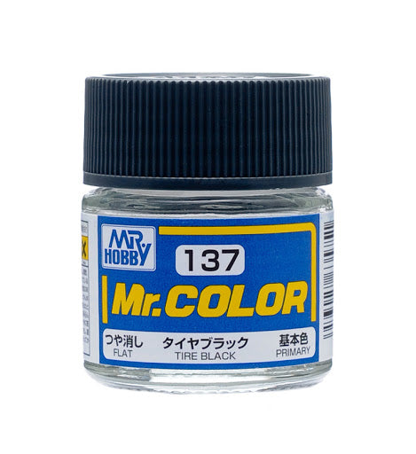 Mr. Color 137 - Tire Black (Flat/Aircraft Car) C137