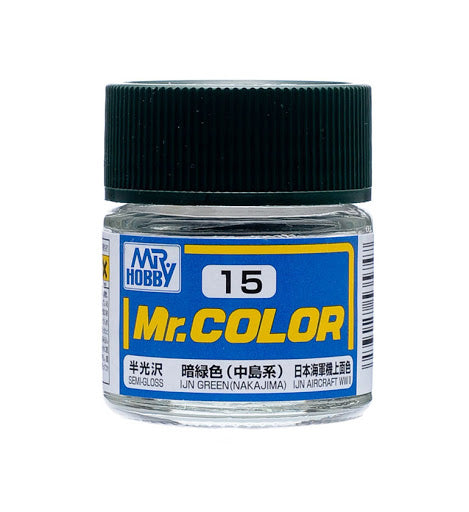 Mr. Color 15 - IJN Green (Nakajima) (Semi-Gloss/Aircraft) C15
