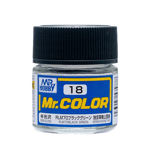 Mr. Color 18 - RLM70 Black Green (Semi-Gloss/Aircraft) C18