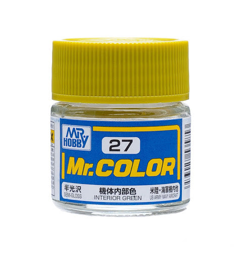 Mr. Color 27 - Interior Green (Semi-Gloss/Aircraft) C27