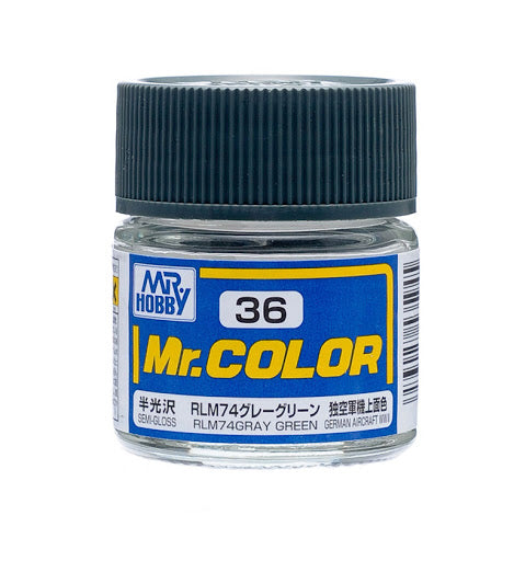 Mr. Color 36 - RLM74 Gray Green (Semi-Gloss/Aircraft) C36