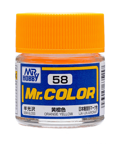 Mr. Color 58 - Orange Yellow (Semi-Gloss/Aircraft) C58