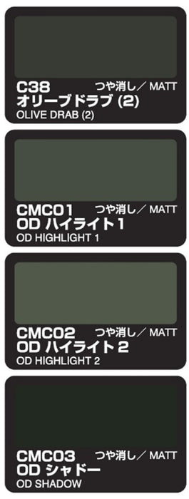 Mr. Color - Color Modulation Set Olive Drab CS581