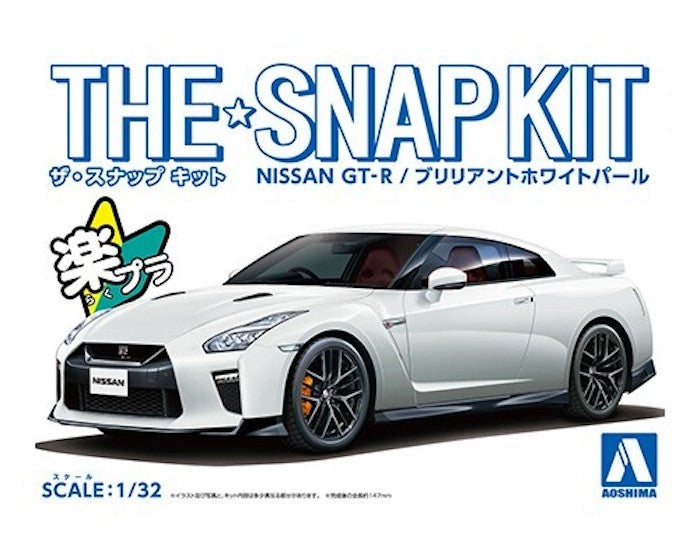 The Snap Kit - Nissan GT-R (Bririant White Pearl) 1/32