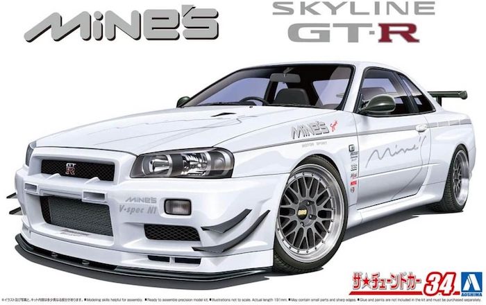 Nissan Mine's BNR34 Skyline GT-R '02 1/24