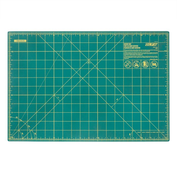 Olfa RM-CG-01 12" x 18" Double Sided Rotary Mat (Green)
