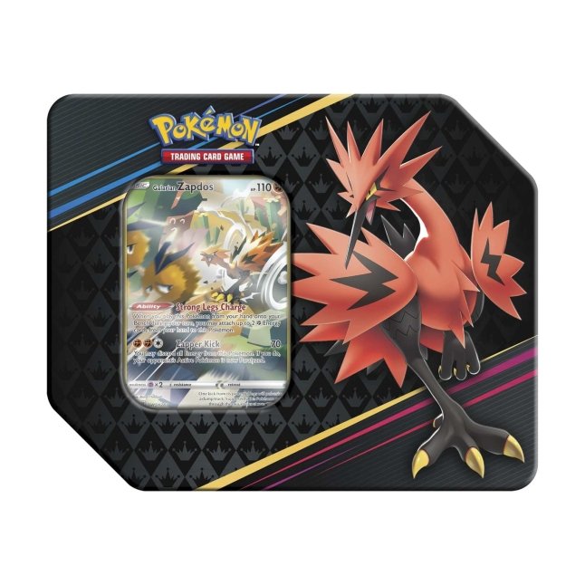 Pokemon Trading Card Game Galarian Zapdos Tin