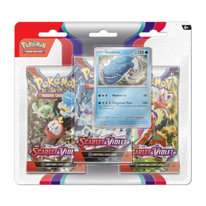 Pokémon TCG Scarlet & Violet 3 Booster Packs & Dondozo Promo Card