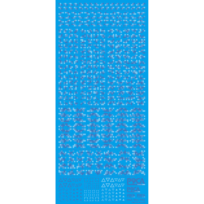 P9CA-BLU Pixel Camouflage Decal 2 Blue (1sheet)