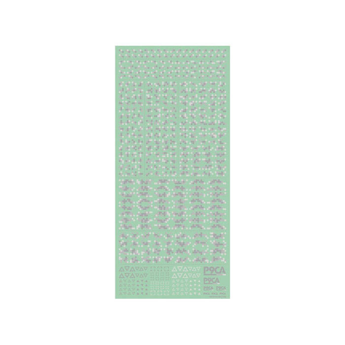 P9CA-CGR Pixel Camouflage Decal 2 Cool Gray (1 Sheet)