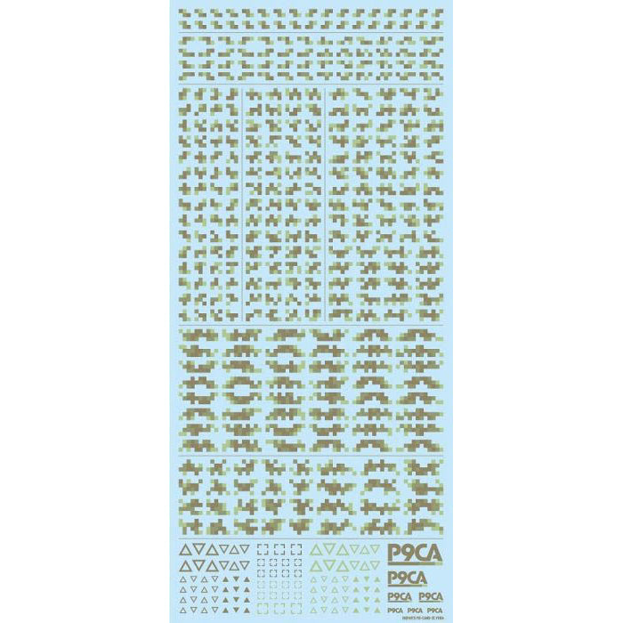 P9CA-FOR Pixel Camouflage Decal 2 Forest (1sheet)